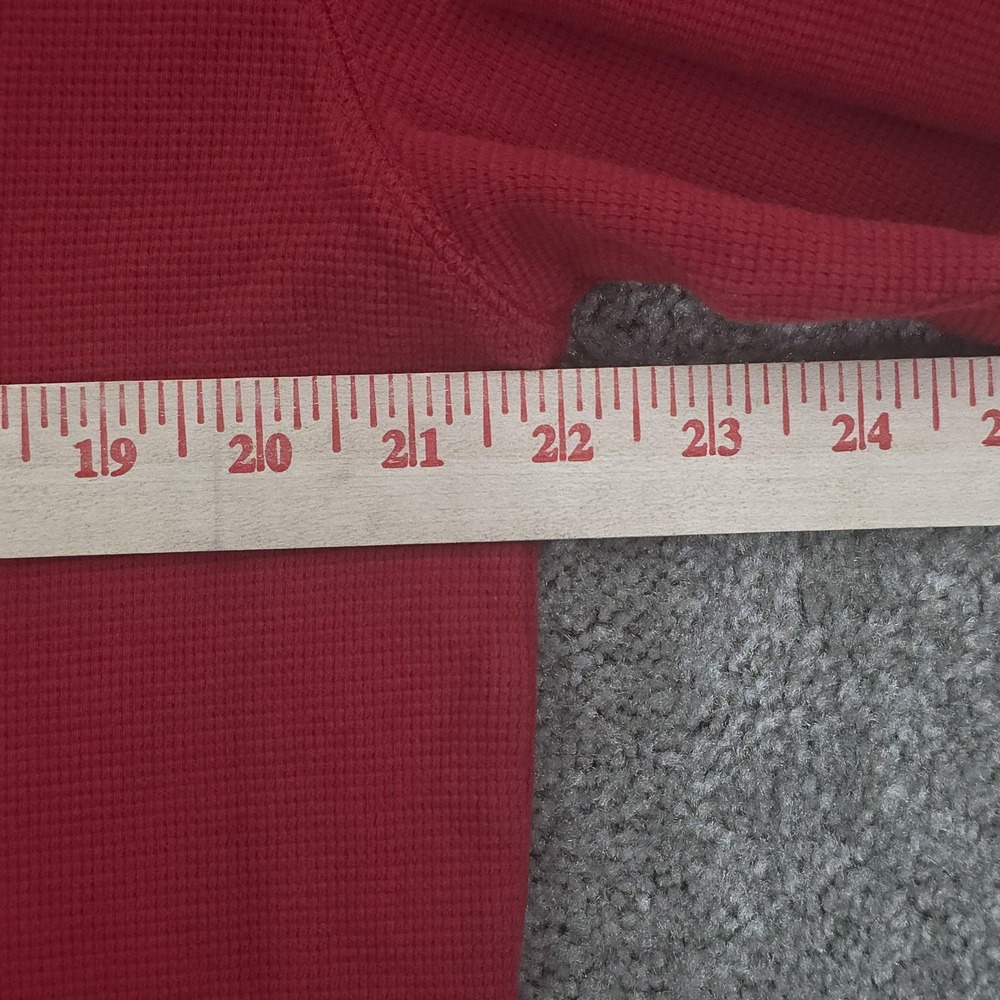 Polo Ralph Lauren‎ Sleepwear Shirt Mens Large Red Long Sleeve Crewneck Cotton - Picture 5 of 6